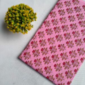 Hand Block Printed Pure Cotton Fabric – TSPRFBK16