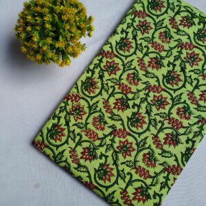 Hand Block Printed Pure Cotton Fabric – TSPRFBK32