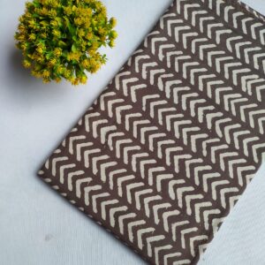 Hand Block Printed Pure Cotton Fabric – TSPRFBK37