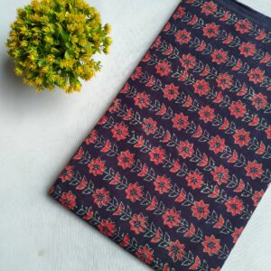 Hand Block Printed Pure Cotton Fabric – TSPRFBK38