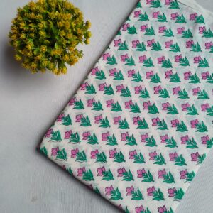 Hand Block Printed Pure Cotton Fabric – TSPRFBK41