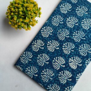 Hand Block Printed Pure Cotton Fabric – TSPRFBK55