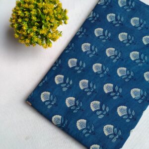 Hand Block Printed Pure Cotton Fabric – TSPRFBK7