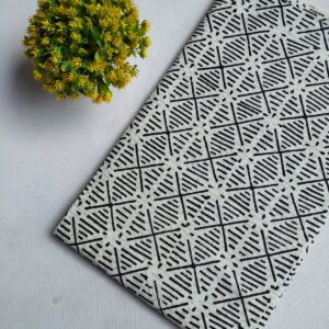 Hand Block Printed Pure Cotton Fabric – TSPRFBK73