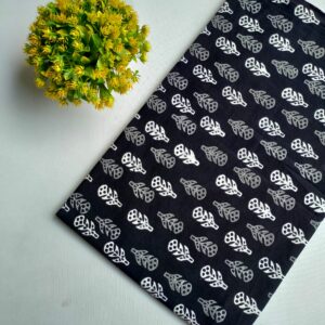 Hand Block Printed Pure Cotton Fabric – TSPRFBK74