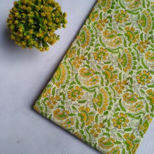 Hand Block Printed Pure Cotton Fabric – TSPRFBK8