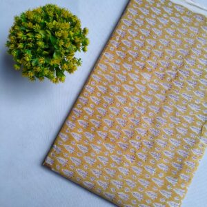 Hand Block Printed Pure Cotton Fabric – TSPRFBK83