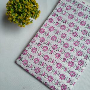 Hand Block Printed Pure Cotton Fabric – TSPRFBK94