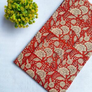 Bagru Hand Block Pure Cotton Fabric – TSPRBKA15
