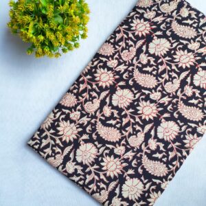 Bagru Hand Block Pure Cotton Fabric – TSPRBKA35