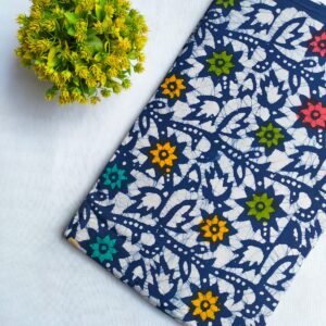 Bagru Hand Block Pure Cotton Fabric – TSPRBKA54