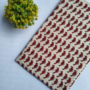 Bagru Hand Block Pure Cotton Fabric – TSPRBKA6