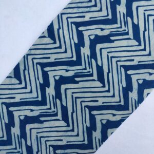 Sanganeri Hand Block Printed Pure Cotton Fabric In Running Length – TSPRS608
