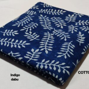 Indigo Bagru Pure Cotton Hand Block Printed Fabric – TSPRBK5