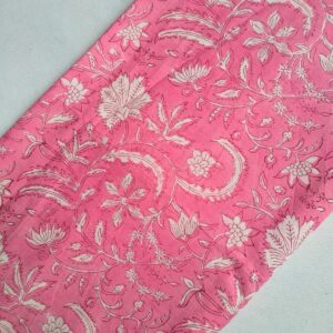 Pure Cotton Hand Block Printed Fabric – TSPRKBT33