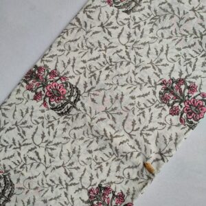 Pure Cotton Hand Block Printed Fabric – TSPRKBT5